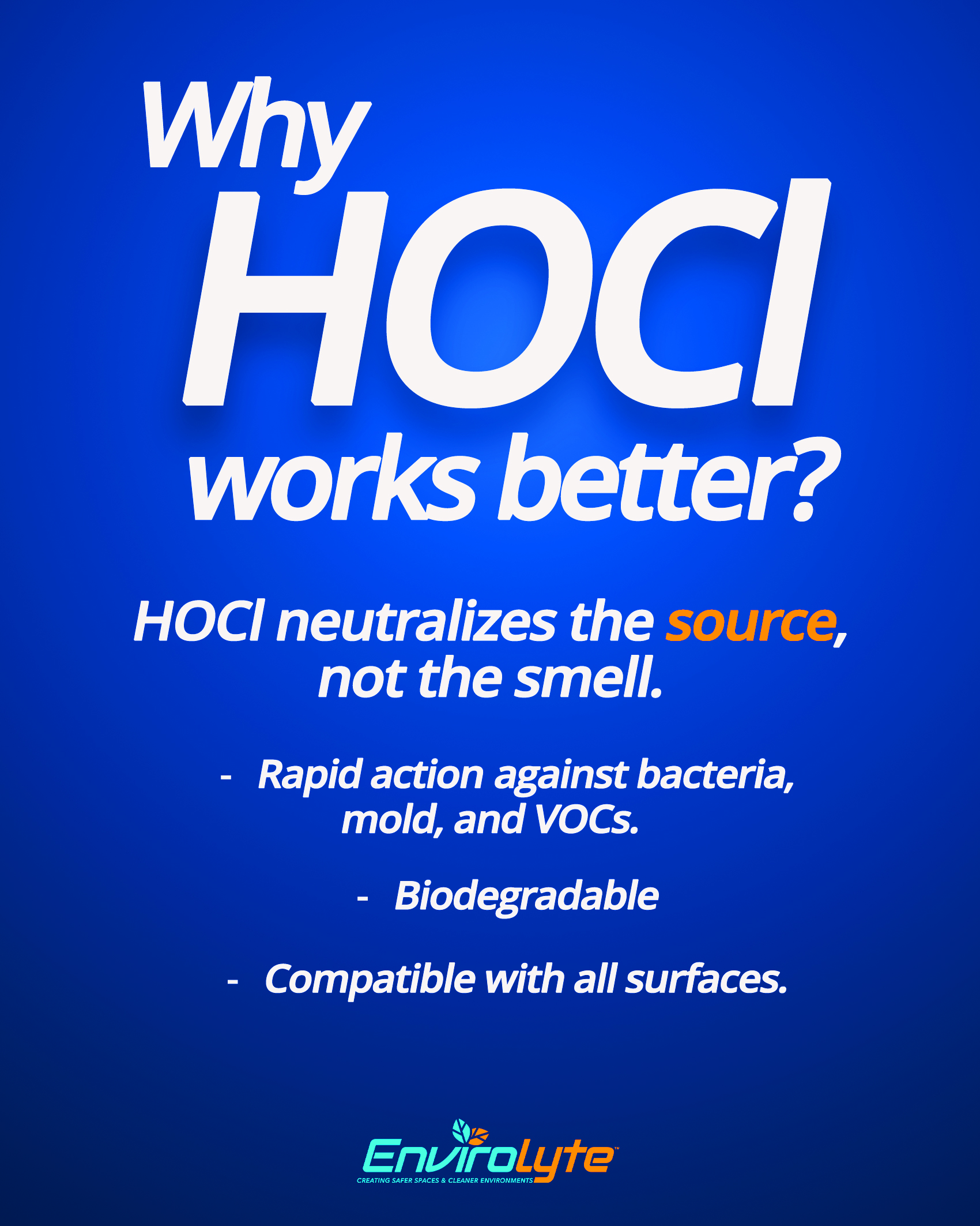 Similar room with clearer air and softer light, illustrating improved odor control using HOCl.