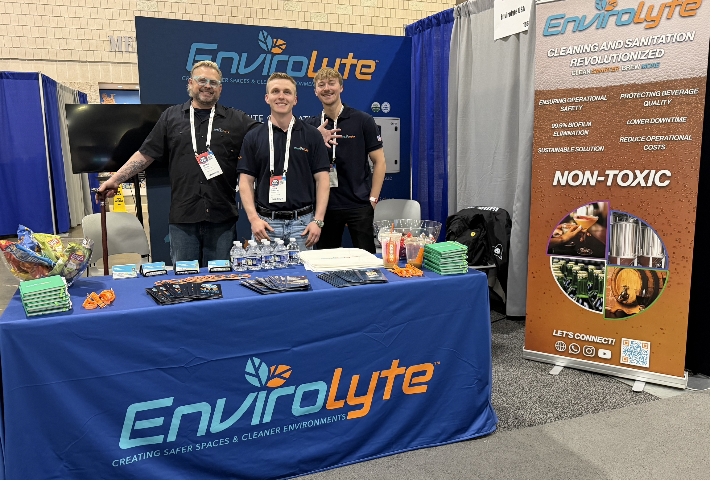 Envirolyte USA team at the Philadelphia brewing event